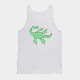 Dino Nessie - Green Tank Top